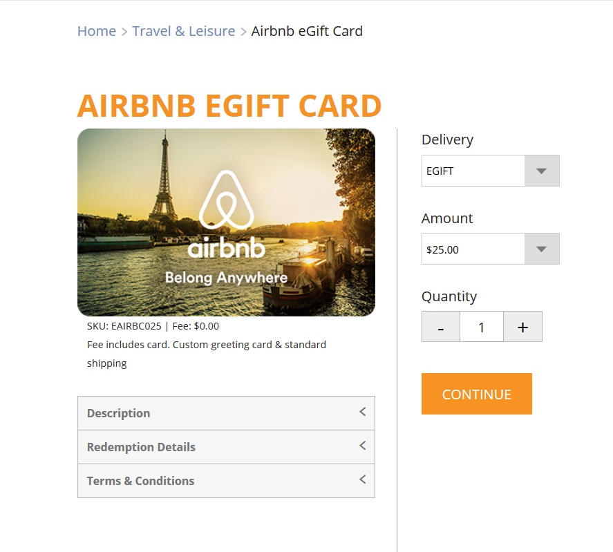20 Off AirBNB Gift Cards AwardWallet Blog