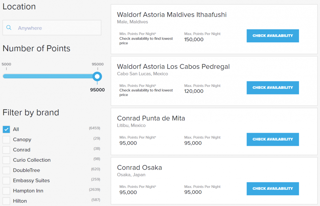 Hilton Honors Increases Nightly Points Cap to 150,000 AwardWallet Blog