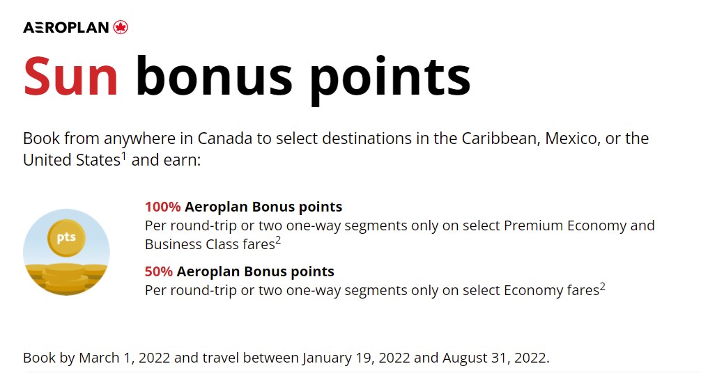 Earn Bonus Aeroplan Points on Air Canada Flights AwardWallet Blog