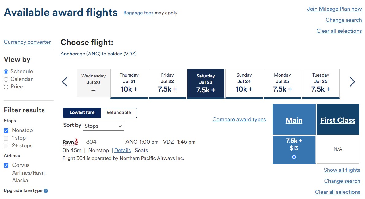 Alaska Airlines Adds Award Flights on Ravn Alaska AwardWallet Blog
