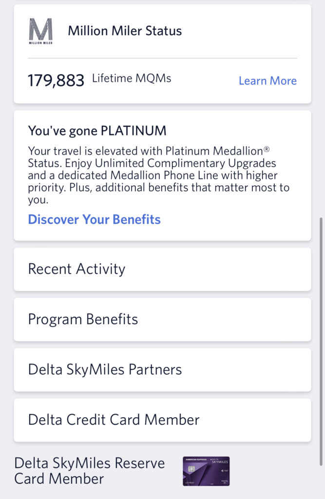 Delta SkyMiles Dashboard Offers Improved Medallion Status Tracking