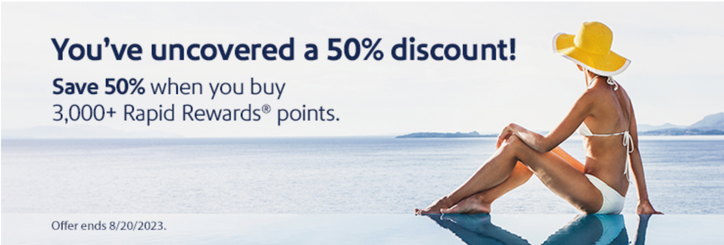 Buy Southwest Points With a 50 Discount (1.5¢ Each) AwardWallet Blog