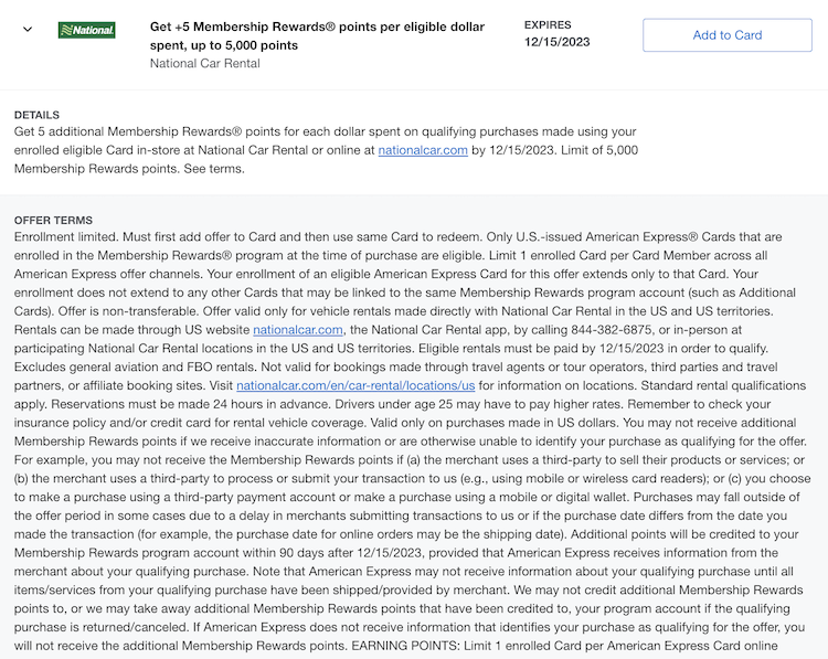 Current Amex Offers Cash Back on Flights, Hotel, Cars, Cruises