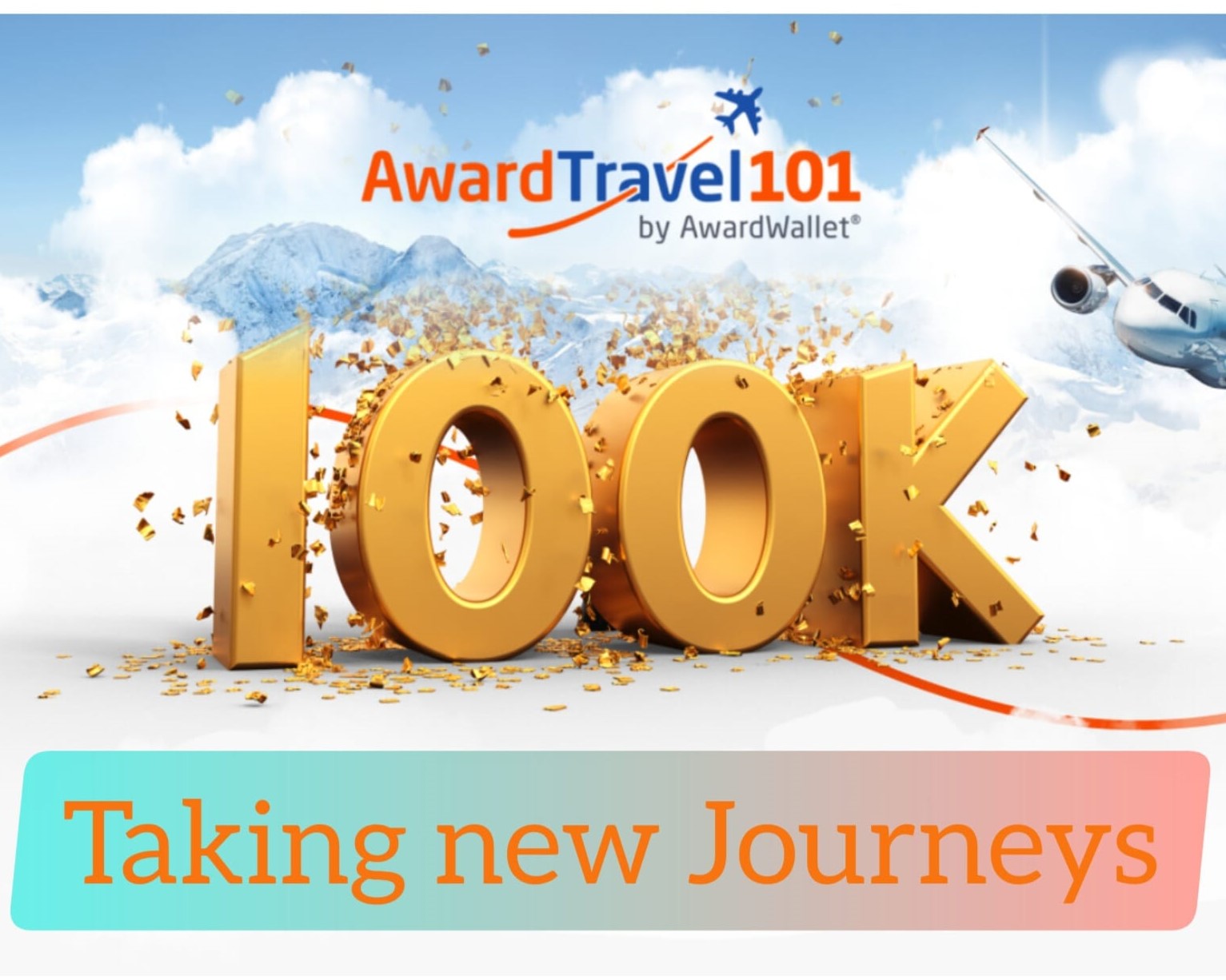 Award Travel 101 Milestone 100,000 Community Members!